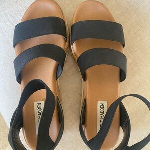 Steve Madden Black Strappy Sandals